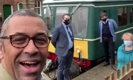James Cleverly at the Colne Valley Railway