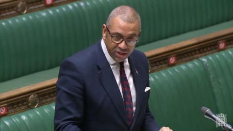 James Cleverly MP speaking at the Dispatch Box in the House of Commons, 24 Nov 2020