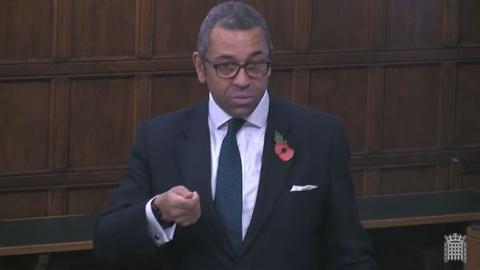 James Cleverly MP speaking in Westminster Hall, Nov 2020