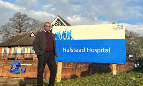 James Cleverly MP at Halstead Hospital