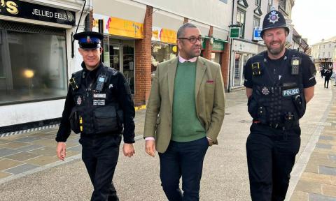 James Cleverly joins the leadership team of the local police in Braintree