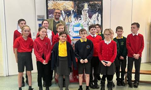 James Cleverly MP visits local schools