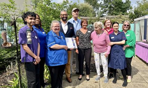 James Cleverly MP visits Aspen Grange Care Home