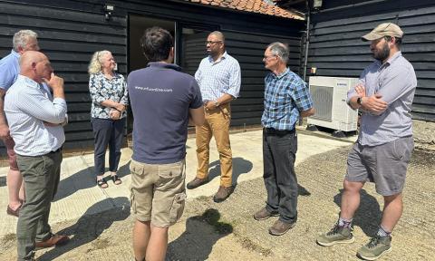 James Cleverly meets the NFU at Camsix Farm