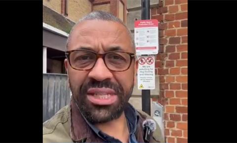 James Cleverly MP in Braintree town centre