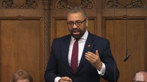 James Cleverly MP speaking in the House of Commons