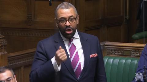 Rt Hon James Cleverly MP speaking in the House of Commons