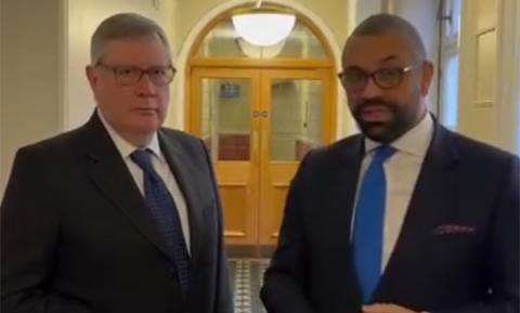 James Cleverly MP with Essex PCC Roger Hirst